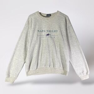 Vintage LA Loving Napa Valley California Graphic Crewneck Sweatshirt Medium